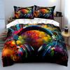 Colorful Headphone Set For Music Multiple Sizes Kid'S And Adults' Bedroom Exquisite 3Pc Bedding Set, Gift