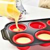 Easy To Demold Carbon Steel Silicone Baking Pan Nonstick Cupcake Baking Tray Muffin Tray  Bakery