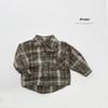 2025 Spring/Autumn Korean-Japanese Retro Plaid Shirt for Boys & Girls
