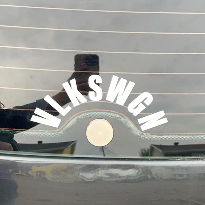 1 PZ VLKSWGN Adesivi per Auto Fai da Te Auto Tergicristallo Posteriore Finestrino Bagagliaio Lettere Decalcomanie in Vinile Impermeabili Rimodellazione RV Styling Auto Decorazione