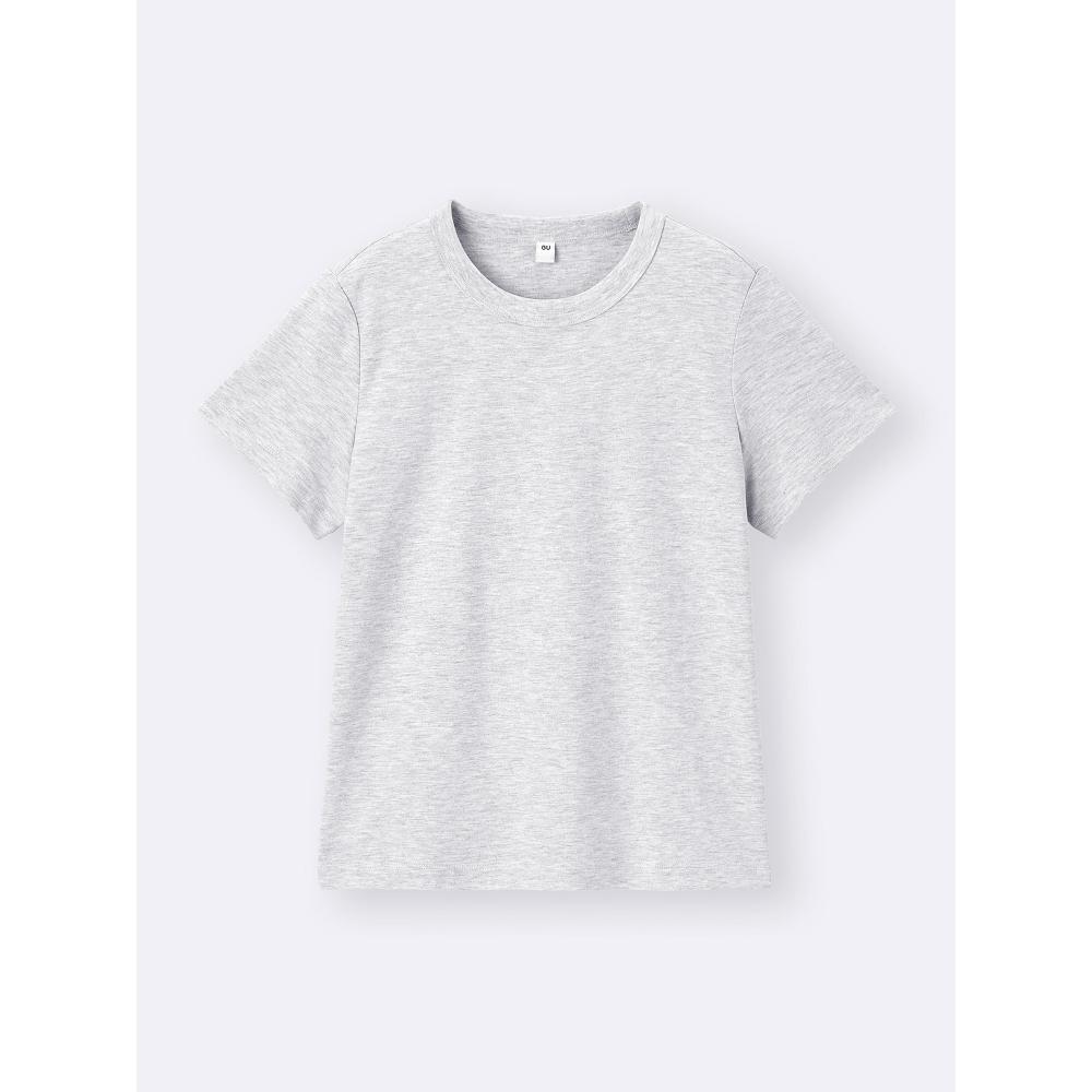GU by Uniqlo Baumwoll Glattes Rundhals-T-Shirt