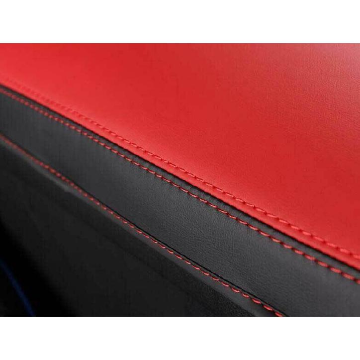 For Toyota CHR 2018-2022 Leather Red Central Console Armrest Box Cover Trim 1PCS