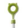 Retractable Cat Back Scratcher, Long Handle Cat Face Massager, Double-Sided Massage Head, Gentle Grooming Tool, 2-in-1 Cat Wand Toy for Indoor Cats