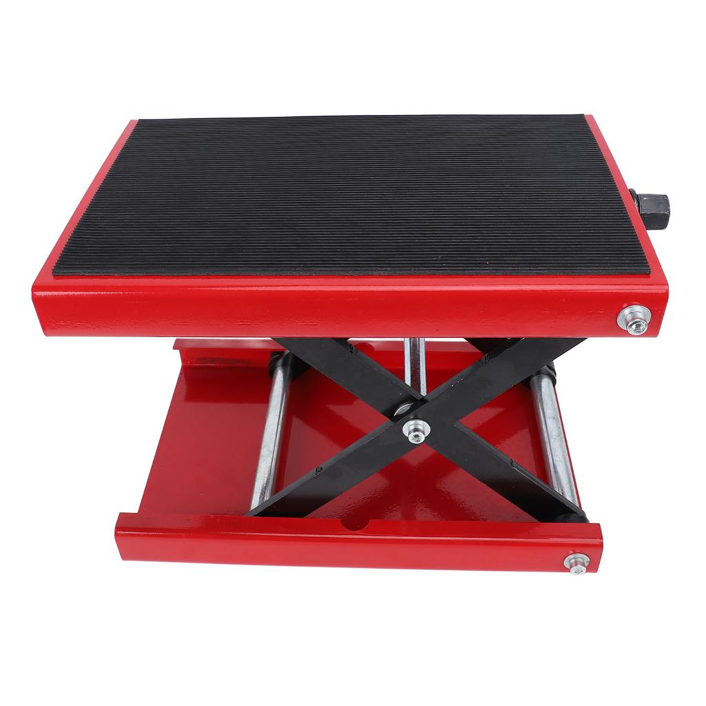 Motorcycle Lift Scissor Jack 3.35 To 13.39in Adjustable Height Foldable 500kg Capacity Motorbike