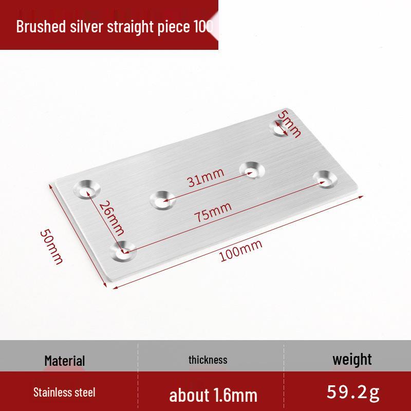 Thickened Stainless Steel 90° L-Shaped Angle Bracket for Shelf and Furniture Support