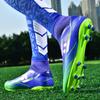 35-45Chaussures de football unisexes pour jeunes, grande taille, semelle souple en caoutchouc, clous longs, chaussures de football professionnelles pour entraînement sur pelouse artificielle