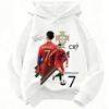 Spring Autumn Casual Children's Hoodie Sports Sweatshirt for Boys and Girls Ronaldo Printed Fashion Kids Pullover Top