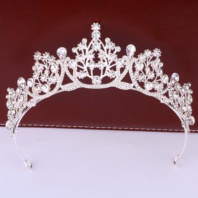 New Fashionable Princess Crystal Crown Headwear Bride's Wedding Dress Dress Accessory  Beauty Pageant Performance Queen's Crown