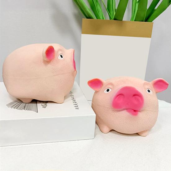 Stress Relief Pig Squeeze Toy Kids Adults Cartoon Pig Sensory Toy Portable
