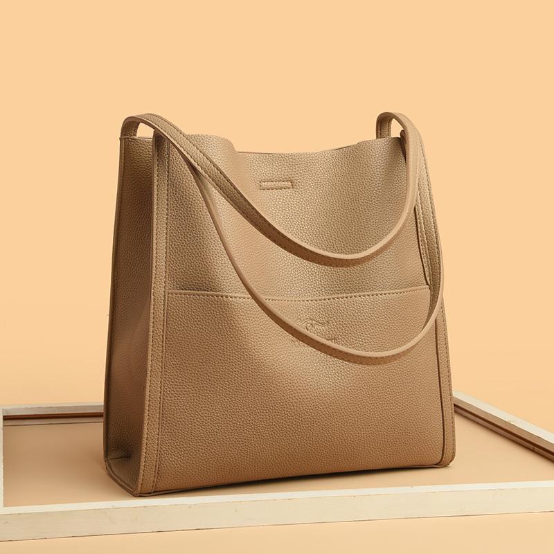 Borsa a tracolla da donna in vera pelle 3 scomparti borse a spalla femminili di alta qualità