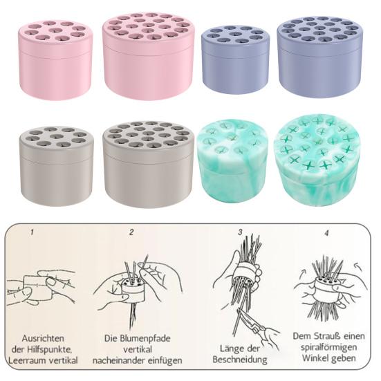 Silicone Spiral Stem Holder Vase Insert Flower Arranger Bouquet Twister Plant Fixation Floral Arrangement Grid Tool