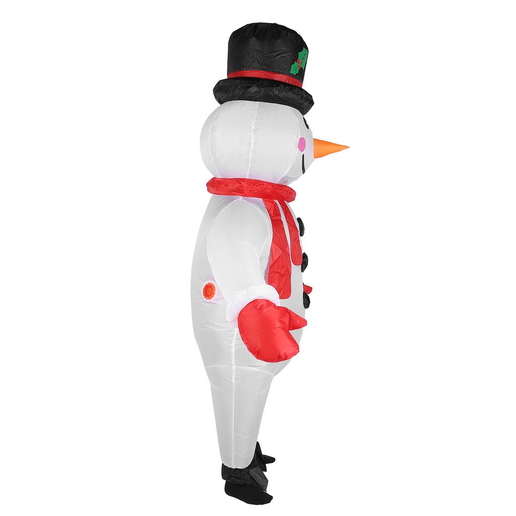 1,80 m Schneemann Aufblasbares Kostüm Wasserabweisend Lustiger Schneemann Aufblasanzug für Hallowmas Karneval Cosplay Party