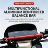 CNC Adjustable Motorcycle Handlebar Balance Bar Multifunctional Reinforced Cross Bar for Scooter E‑Bike Modification Accessories