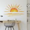 Cartoon Sonnenuntergang Wandaufkleber, Sonne Wandaufkleber für Wohnzimmer Schlafzimmer Heimdeko, Einfach Abziehen und Aufkleben Wandkunst