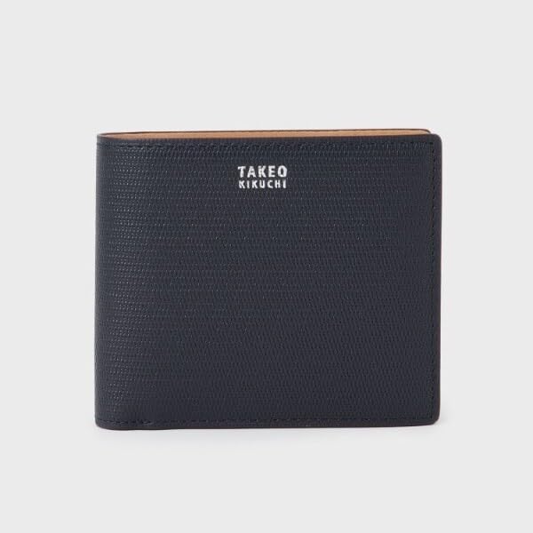 Wallet Mesh Leather Wallet 07001520 Peacock Blue 00 [TAKEO KIKUCHI] Soft & NaturalMini Bi-fold Men's (524)