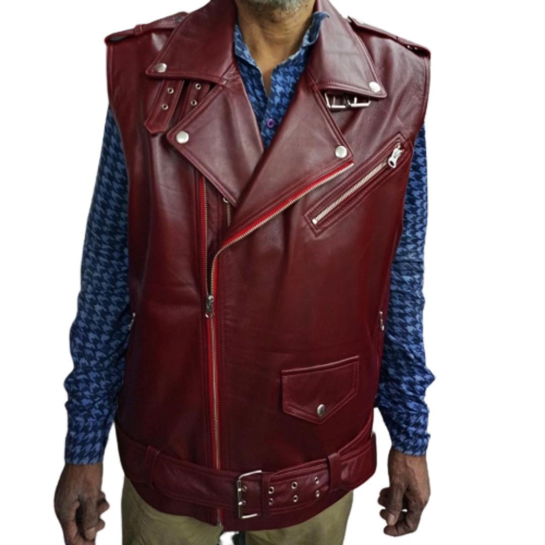 

Noora Мужская куртка из 100% натуральной кожи ягненка XS красный