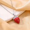 Strand Fruit Strawberry Sweet Necklace Accessory Women's Simple Luxury High Titanium Steel Collar Chain