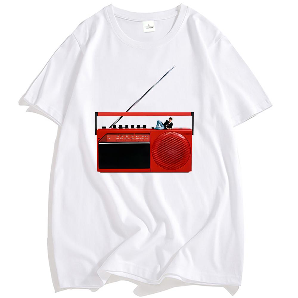 2026 SpringSummer  Be As Smart As You Like Radio Charlie Puth Singer Pattern Cotton Mens Streetwear Shirt