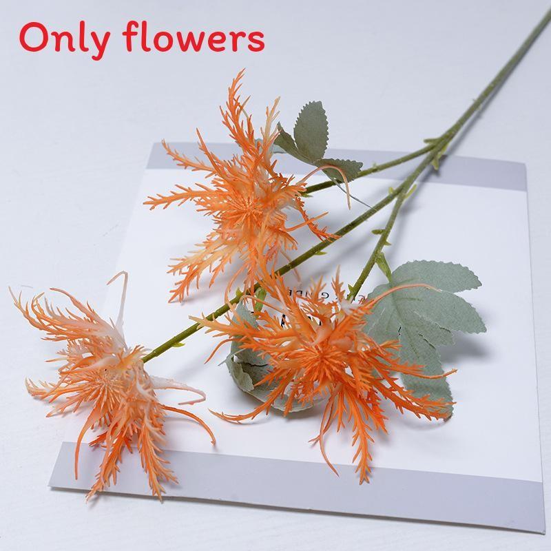 Artificial Eryngium Foetidum Plastic Flowers With Creative Craft For Event Use