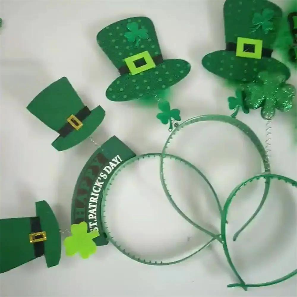 Decoration Lucky Green Headband Clover Headwear Party Supplies Holiday Accessories St Patricks Day Hair Band