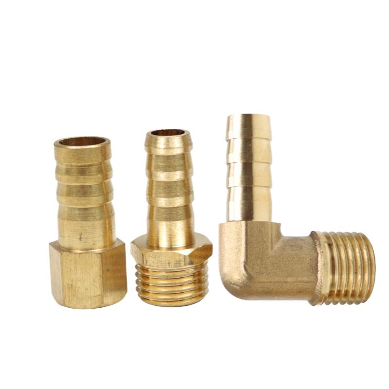1/8" 1/4" 3/8" 1/2" 3/4" 1" NPT Male Female 1/8-1" Hose Barb Tail Nipple Straight Elbow 90 Deg Brass Pipe Fitting Connector
