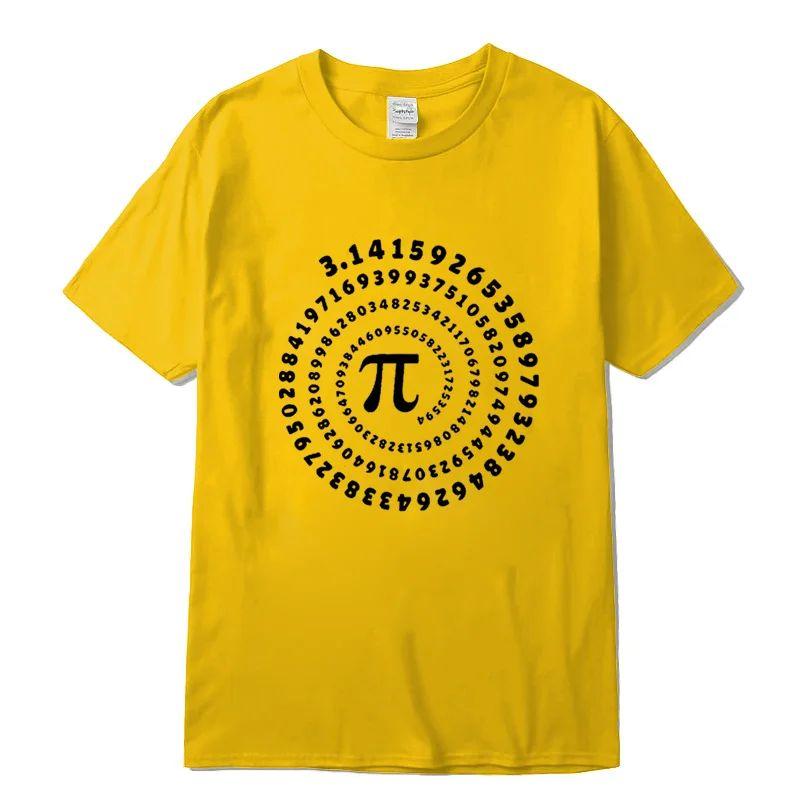 T-shirt Homme Décontracté Ample à Col Rond avec Imprimé Design Pi Drôle Coton Manches Courtes T-shirts Hauts Y2K Unisexe