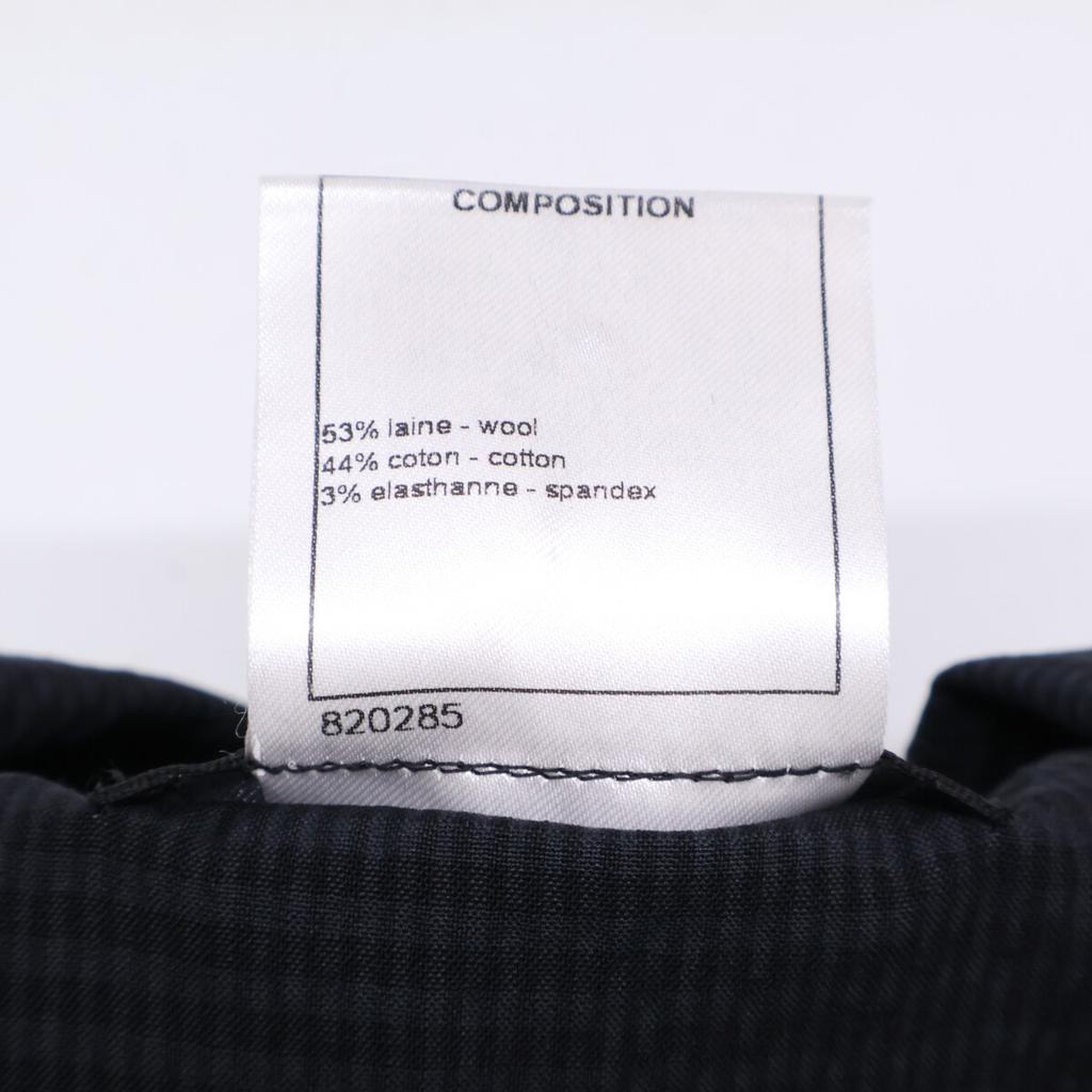 CHANEL [Excellent Condition] P53425V29267 CC Logo Button Short Sleeve Shirt dress 34 NavyUsed