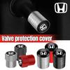  Car Wheel Tire Valves Tyre Air Caps Case Car Sticker For Honda Civic Odyssey HR-V City Accord Jazz Car Accessories rlsh58