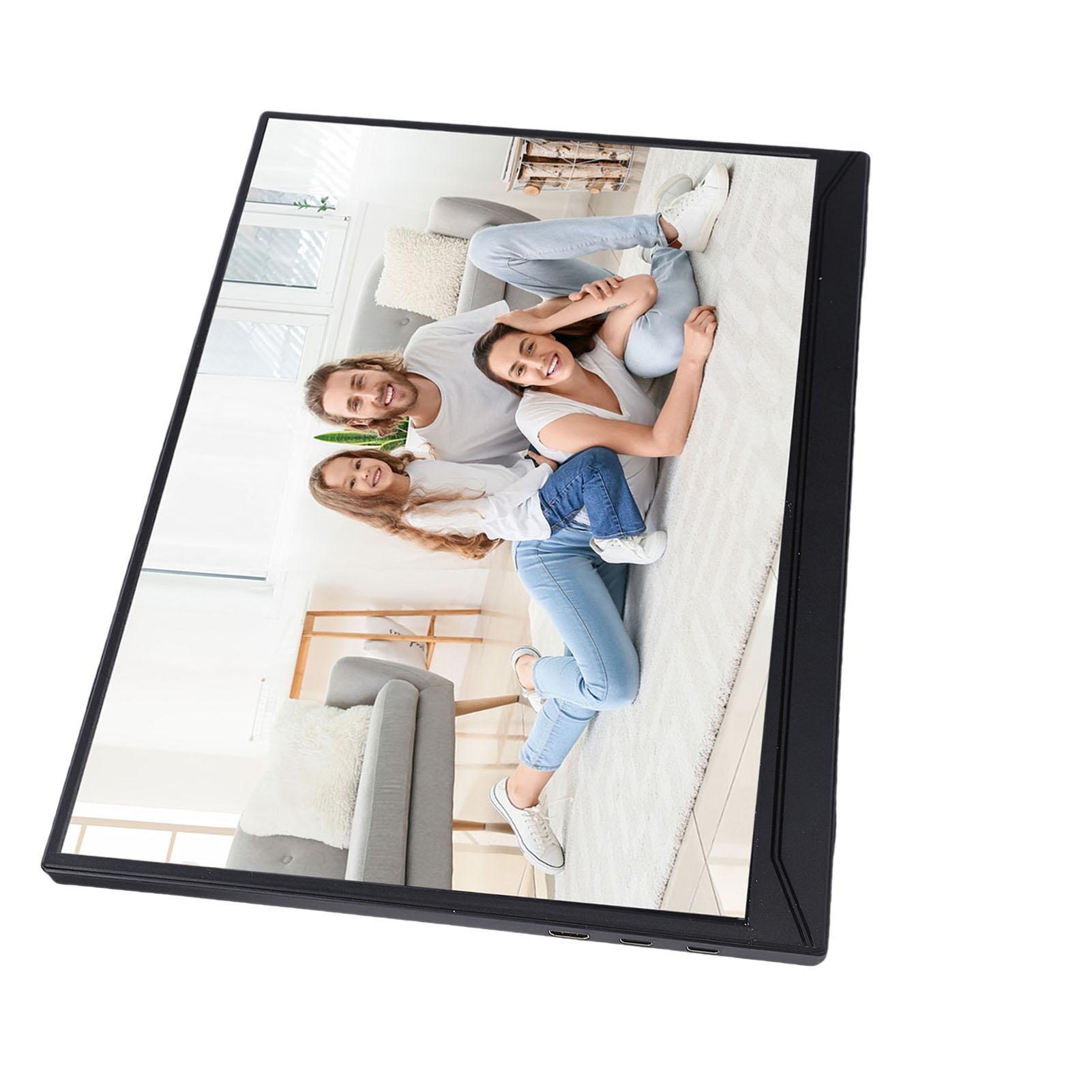 

Laptop External Display 15.6in 2nd Screen 1080P USB C HD Multimedia Interface Wireless Portable for Travel WiFi Mobile Phone Mirroring with Stand