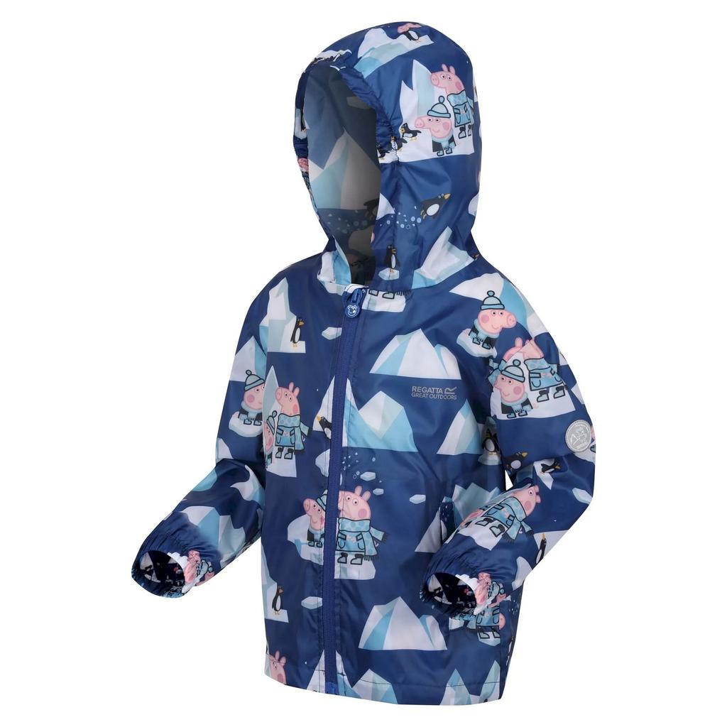 Regatta Childrens/Kids Penguin Peppa Pig Packaway Waterproof Jacket