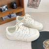 B-9108 Thick-soled Little White Shoes Women's Shoes 2024 New Autumn Niche Ins Trendy Shoes Versatile Flat-soled Leather Board Shoes