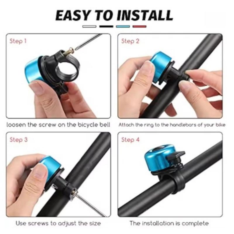 Accessories Alloy Mountain Road Bike Horn Sound Alarm Bicycle Bell Alloy for Safety Cycling Handlebar Ring Bicycle Bell