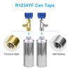 R1234Yf Can Tap, R1234Yf Self-Sealing And Puncture Style Refrigerant Can Tap Valve With Refrigerant Tank Adapters