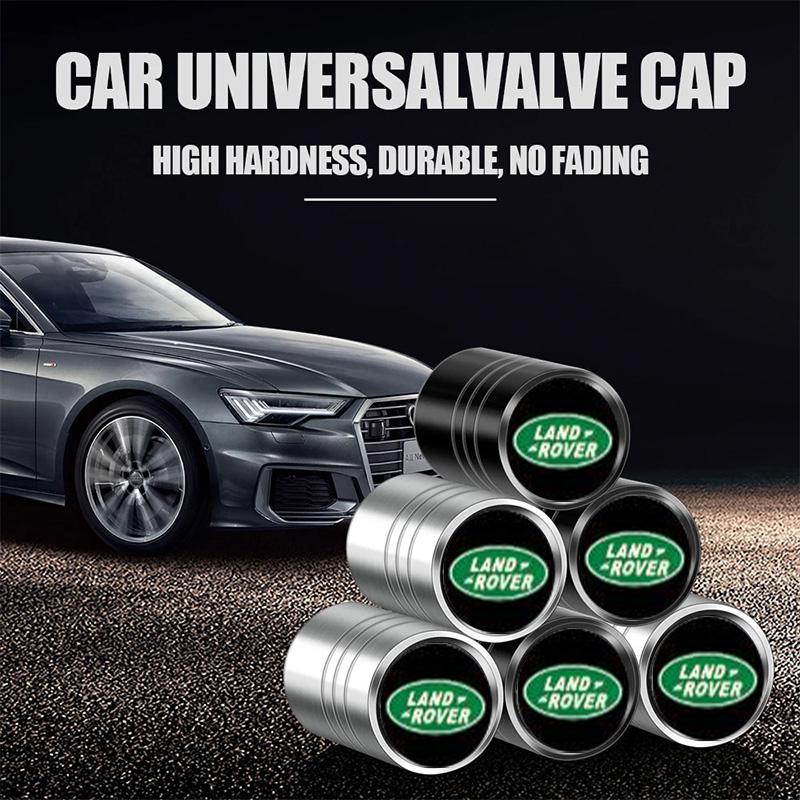 4Pc/set Car Wheel Tire Valve Caps Air Stem Tyre Plug Accessorie For Land Rover Range Rover Discovery Guardian 4 Freelander 2 Td5 XS4