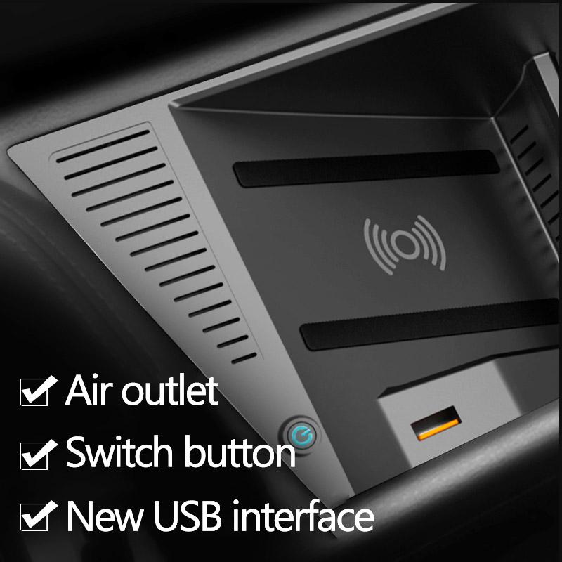 For BMW X1 2016-2023 Car Wireless Charger Fast Cell Phone Charging Plate Adapter Interior Auto Modification Accessories