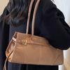 2025 Autumn New Retro Large-capacity Baguette Bag Simple Casual Fashionable Women's Bag Trendy Foreign Shoulder Bag Women
