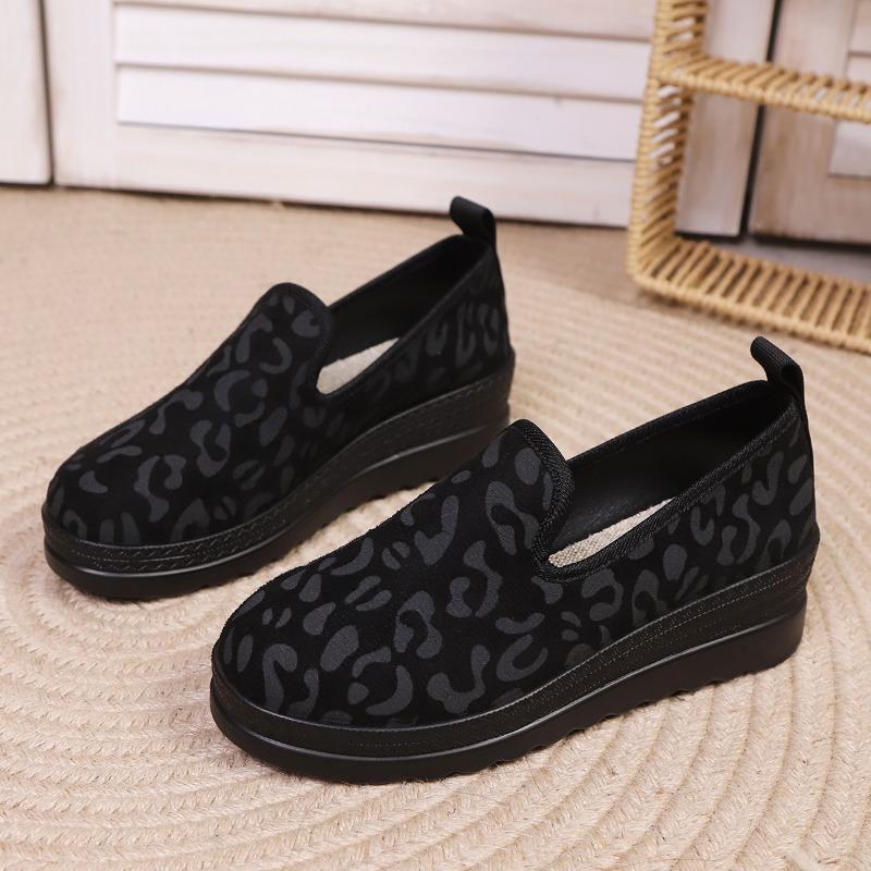 Modne Leopardowe Damskie Buty Płaskie Modne Platformy Codzienne Wygodne Sportowe Trampki Jesień 2025 Nowe Trendy Buty Do Biegania Zapatos Mujer