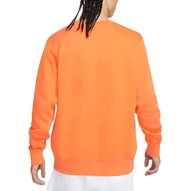 Nike As M Nsw Club Crw Ft Embroidered Logo Ribbed Knit Pullover Sweatshirt (Unisex) Sweatshirts BV2667 885