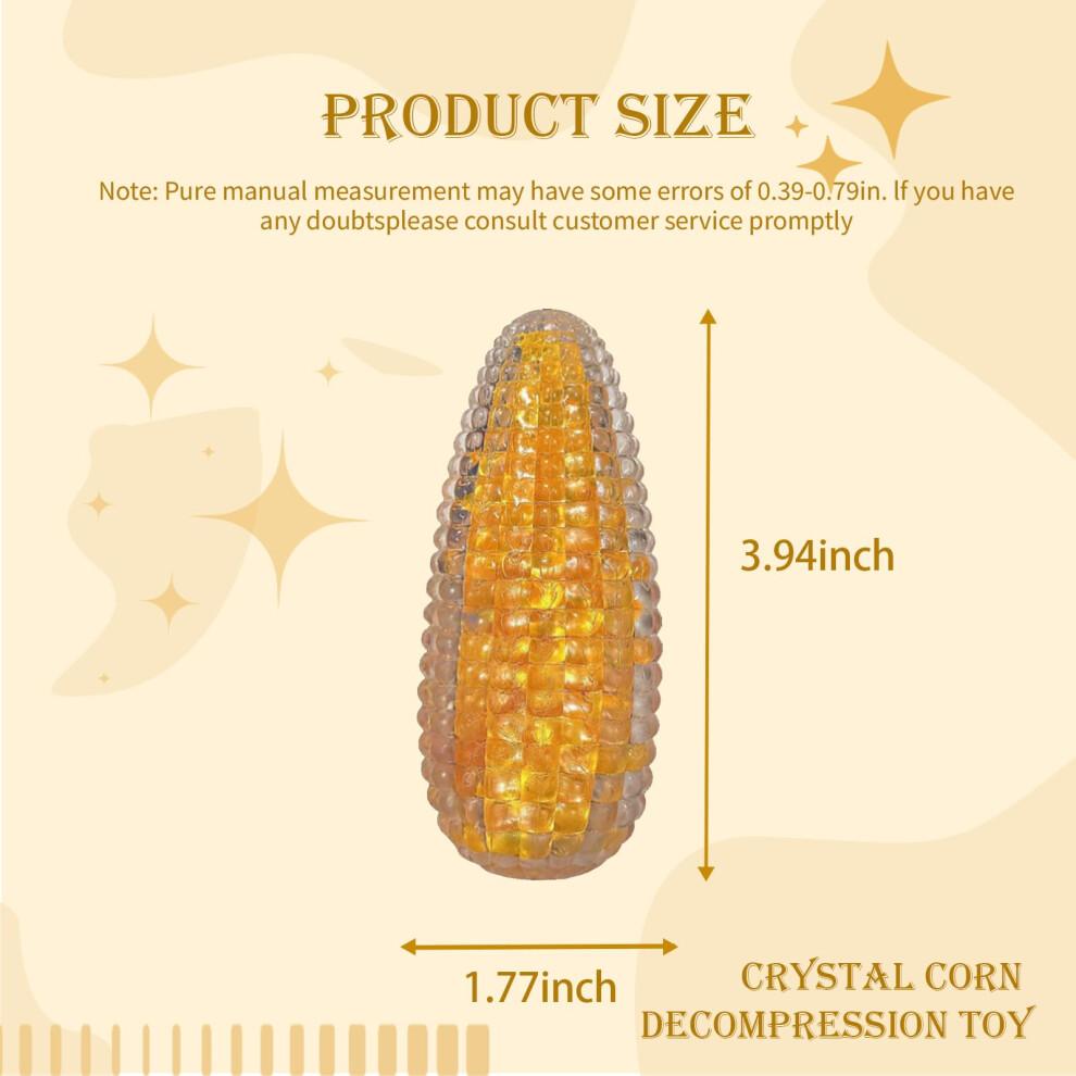 Maisförmiges Stressabbau-Squishy-Spielzeug mit Knackgeräusch, Sensorischer Fidget-Quetschball Gelb