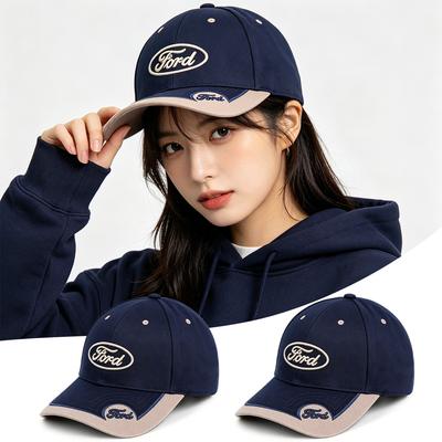 Car Logo Letter Embroidery Hat Outdoor Adjustable Casual Baseball Cap For Ford Focus Fiesta Mustang Mondeo Kuga Ranger Fusion