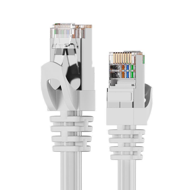 

Гігабітний мережевий кабель Cat6e RJ45: Super Six, покритий міддю, алюмінієвий, безкисневий, 8-ядерний, ідеально підходить для ноутбуків і комп’ютерів. 0.3m білий