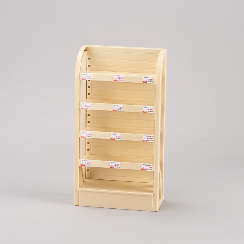 Mini Grocery Shelf Toy: Multi-Layer Dollhouse Display Rack for Kids' Pretend Play