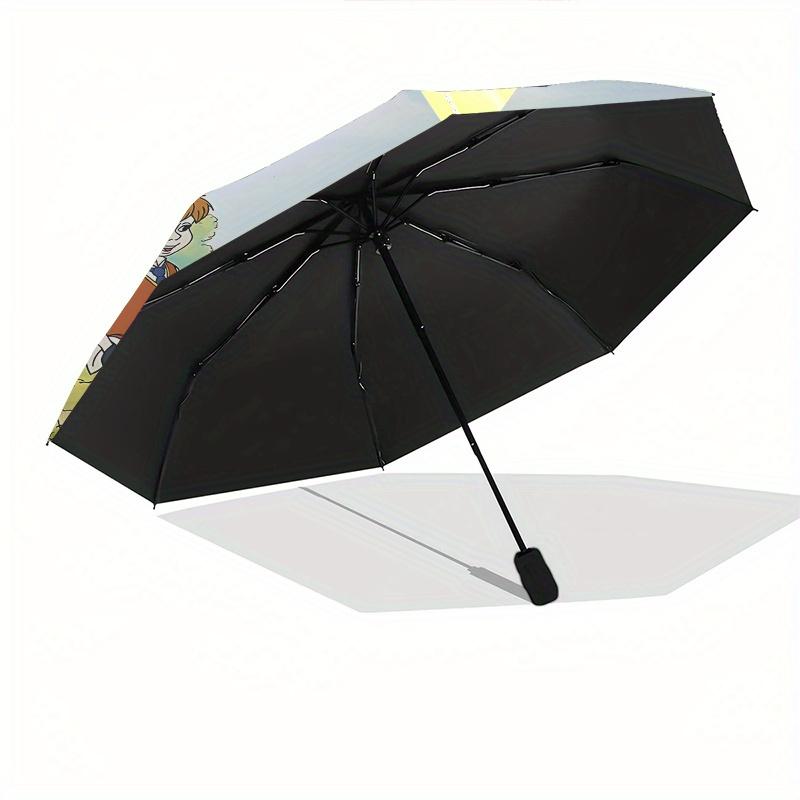 1 Auto Open Winnie the Pooh, Tigger Themed Colorful 8-rib Portable Umbrella for Men and Women, A Compact Commuting Companion Suitable for Da
