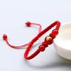 Good Luck 12 Constellation Zodiac Sign Braided Animal Couples Bracelet for Men Women Red Rope Bracelet New Year Jewelry Gift