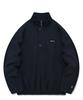 Oversized Chevron Sweat Anorak Navy