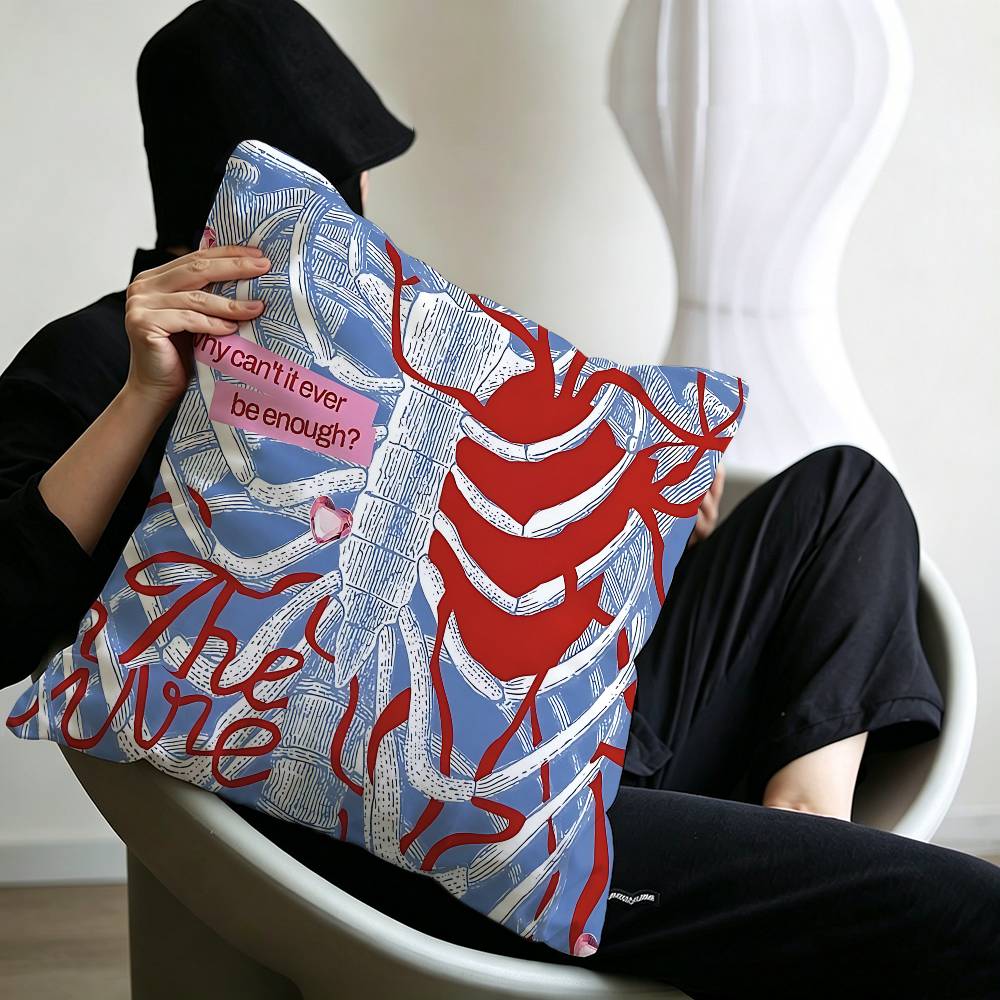rock The Cure Decorative Room Aesthetics Pillow Case Home Decor Bedroom Sofa Bed Couch Pillow Cover 45x45