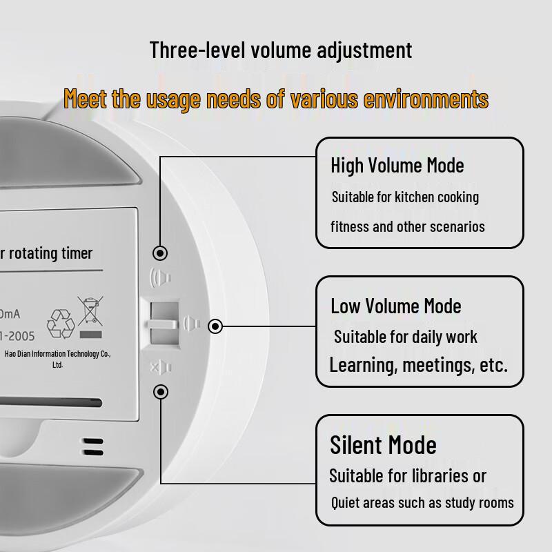 Roterende Magnetisk Digital Kjøkkentimer