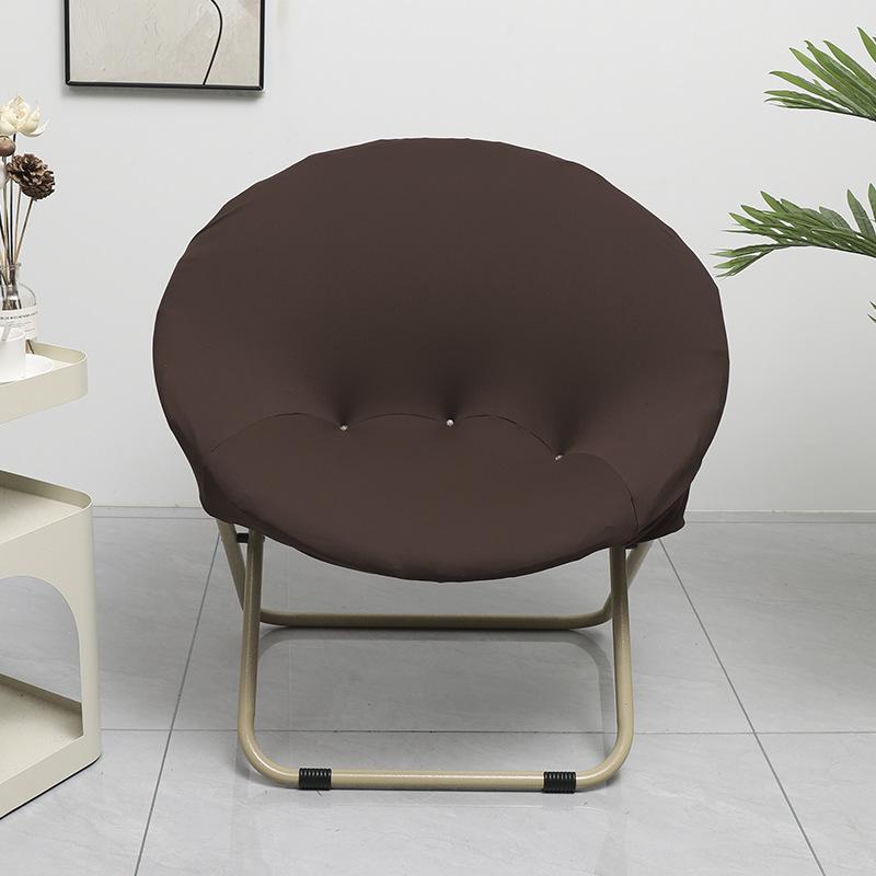 NEW Solid Color Saucer Chair Cover Spandex Protector Round Recliner Slipcover Polyester Removable Washable Moon Chair Cover