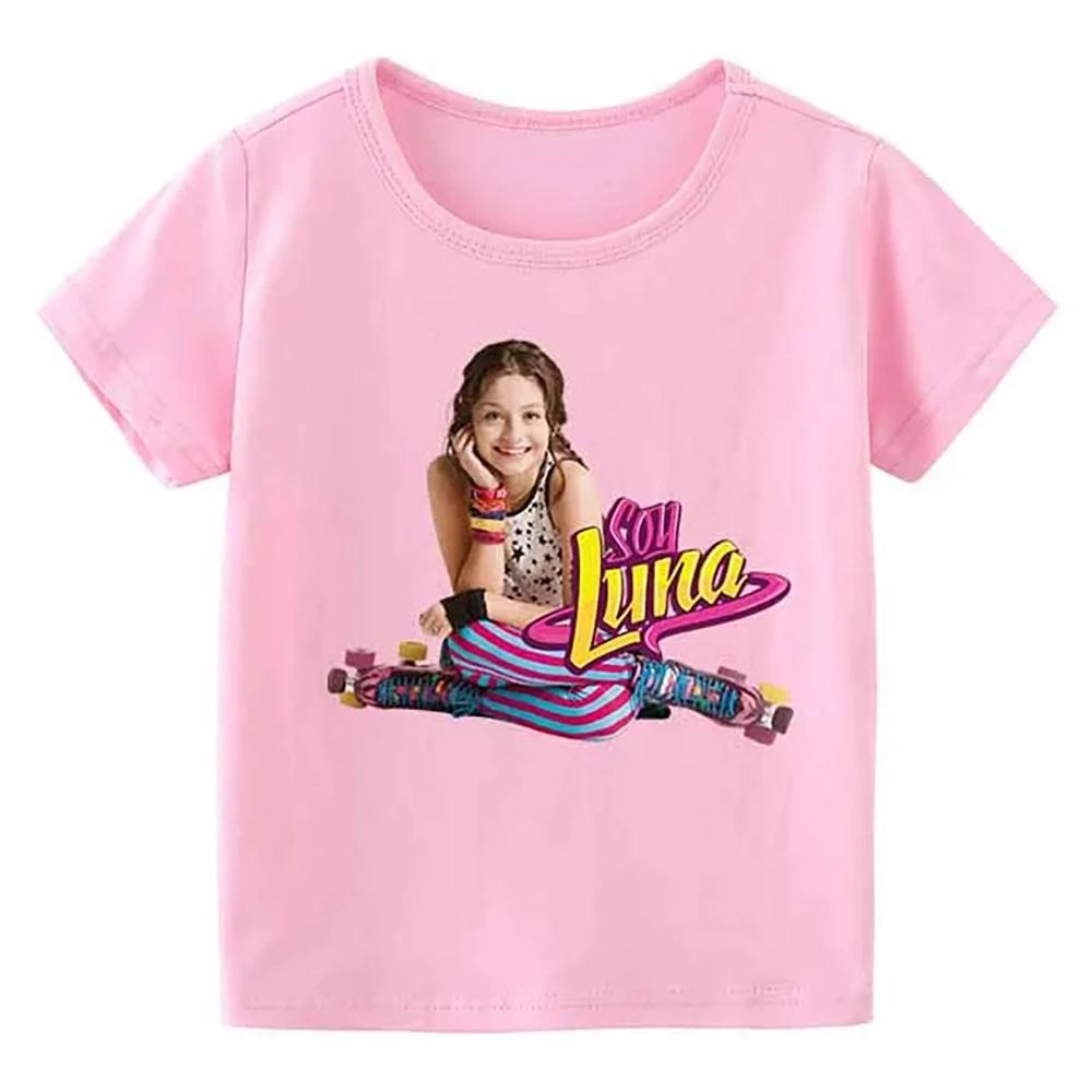 ZYXZ 2023 Cartoon Soy Luna Children's T-Shirt Funny Pink T-Shirts Baby Gilrs Summer Children For Kids Tops Clothes 917022