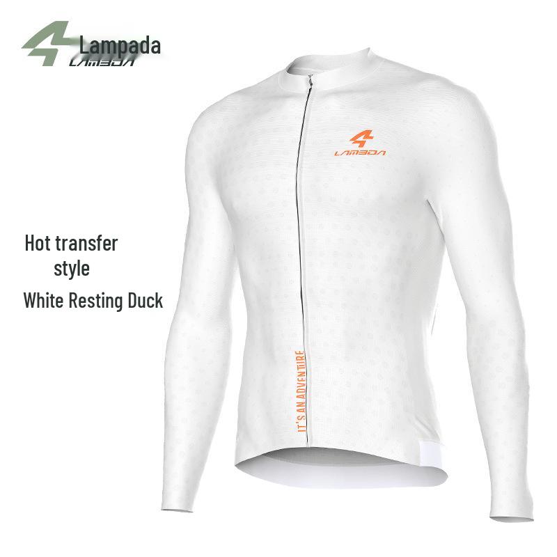 

Мужская тонкая джерси для велоспорта с длинным рукавом Lampada 2023 - Дышащая, быстросохнущая ткань Coolmax. Small